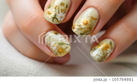 Female hands with stylish manicure Female hands with stylish manicure 105769801