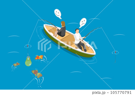 3D Isometric Flat Vector Conceptual Illustration of Business Patience 105770791