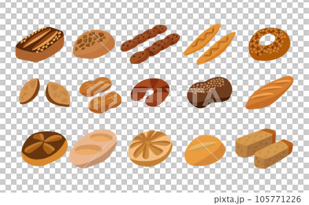 パンのセットイラスト 105771226