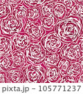 Seamless floral pattern with roses,  105771237