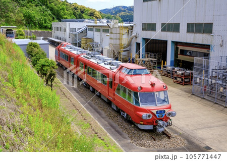 岡崎市、名鉄舞木検査場に静態保存されている7000系パノラマカー 105771447