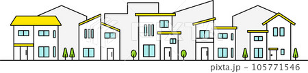住宅地のイラスト 105771546