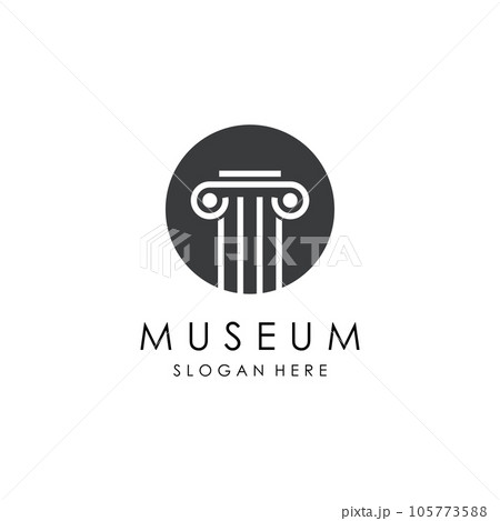 Museum Logo Template With Minimalist and Modern Concept Museum Logo Template With Minimalist and Modern Concept 105773588