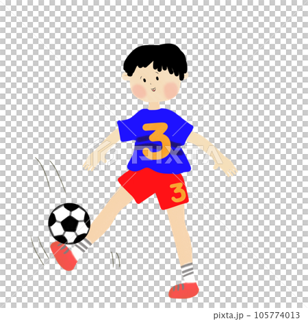 Football cartoon kids  105774013