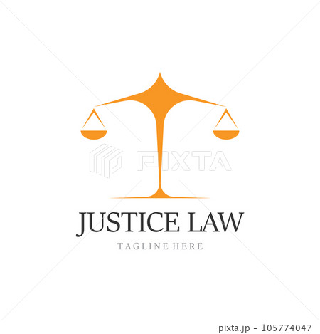 justice law Logo Template 105774047