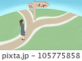 人生の岐路に立つ女性 105775858