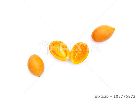 Marian plum fruit isolated on white background Marian plum fruit isolated on white background 105775872