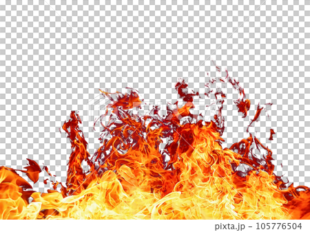 Illustration of burning flames Illustration of burning flames 105776504