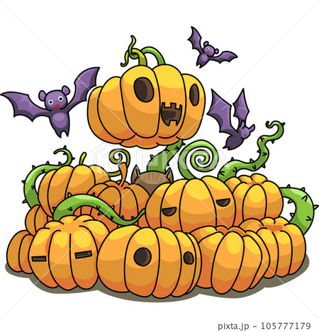 Halloween vector illustration cartoon style 105777179