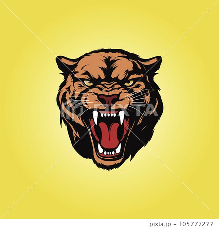 Powerful Panther Roaring in the Wild Powerful Panther Roaring in the Wild 105777277