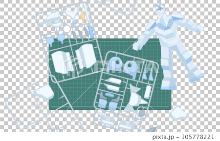 機器人塑料模型的插圖 105778221