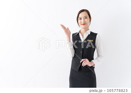 制服の女性 手かざし 制服の女性 手かざし 105778823