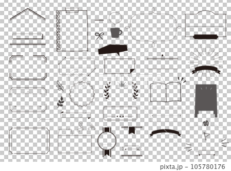 Heading design material No text Heading design material No text 105780176