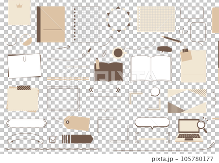 Various headline design materials No letters 105780177