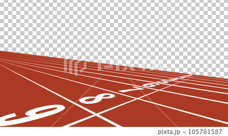Athletics track. A course that determines the fastest player. 105781587