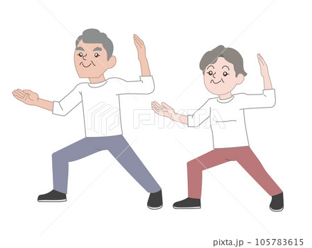 老人 シニア 運動 太極拳 老人 シニア 運動 太極拳 105783615