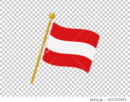 奧地利國旗圖標矢量圖 105783645