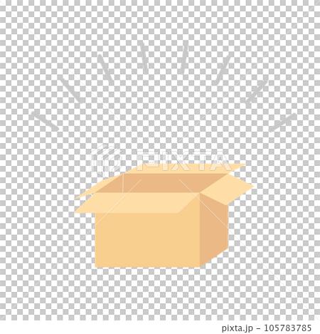 開いている段ボール イラスト 開いている段ボール イラスト 105783785
