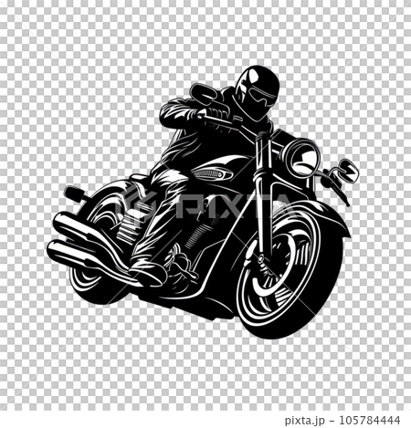 Black motorcycle club logo isolated 105784444