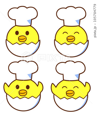 コック帽のひよこ シェフ セット コック帽のひよこ シェフ セット 105784779