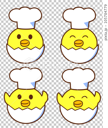 コック帽のひよこ シェフ セット コック帽のひよこ シェフ セット 105784779