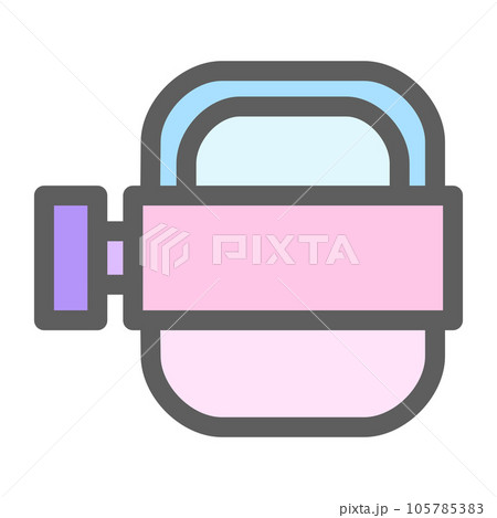 pink pastel canned food flat icon 105785383