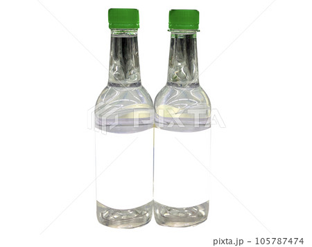 Korean soju bottle on transparent background 105787474