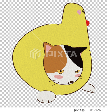 cartoon cat and duck 105792605