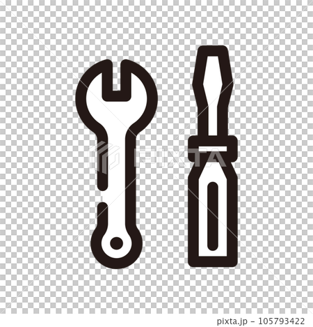 Tool wrench icon Tool wrench icon 105793422