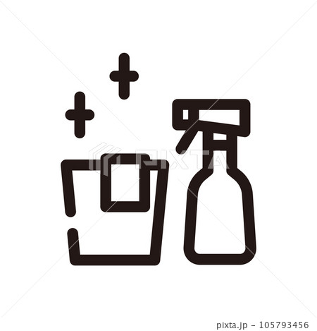 掃除道具　掃除用具　掃除　アイコン 105793456