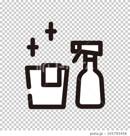 掃除道具　掃除用具　掃除　アイコン 105793456