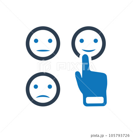 Emoji Feedback / Review icon Emoji Feedback / Review icon 105793726