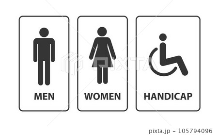 Wc icon set vector Wc icon set vector 105794096