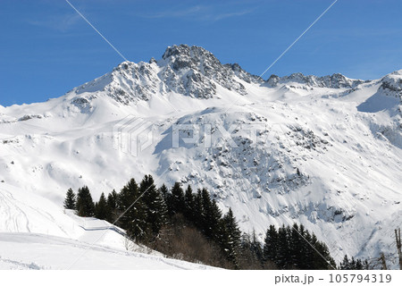 White mountain near Hauteluce and Contamines Monjoie White mountain near Hauteluce and Contamines Monjoie 105794319