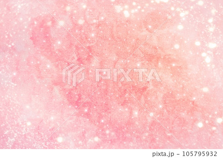 優しいピンク色水彩模様紙 105795932