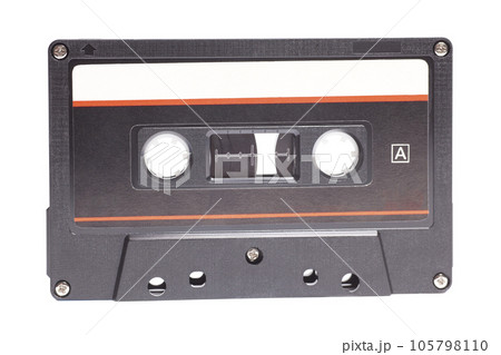 Close up of retro audio cassette tape Close up of retro audio cassette tape 105798110