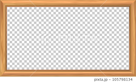 木目の額縁フレーム 105798134