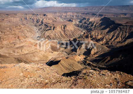 The fish river canyon in namibia 105798487