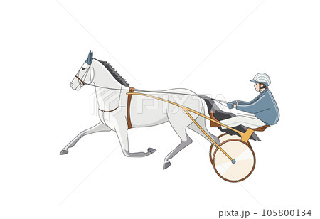 Racing action at racetrack, vector illustration Racing action at racetrack, vector illustration 105800134