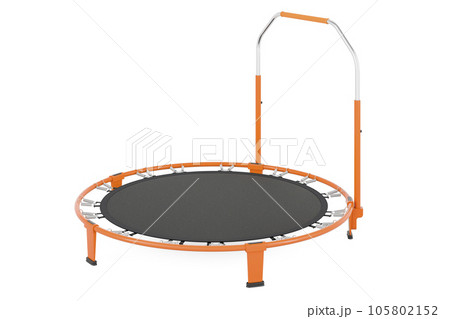 HolaHatha 40-Inch Foldable Mini Trampoline – Rebounder With Adjustable Handle, 440 Lb Capacity, Home Fitness Equipment, Pink