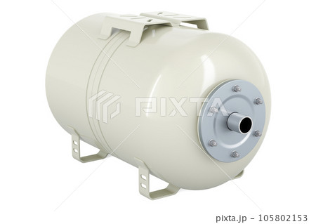 Pressure Tank Vessel Expansion for Domestic Waterworks Pump, Membrane Drinking Water, 3D rendering Pressure Tank Vessel Expansion for Domestic Waterworks Pump, Membrane Drinking Water, 3D rendering 105802153