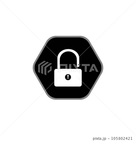 padlock icon logo vector design template padlock icon logo vector design template 105802421