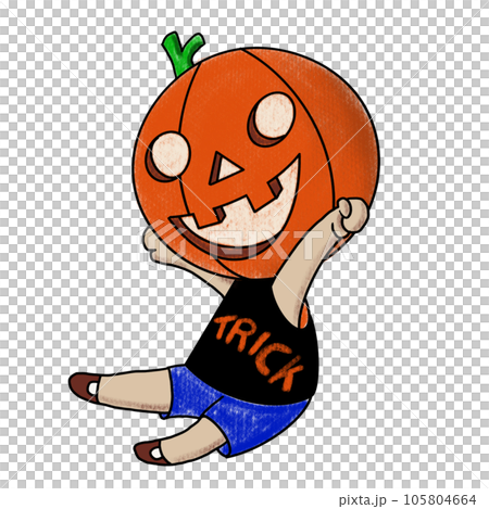 The jack o lantern character design for halloween concept The jack o lantern character design for halloween concept 105804664