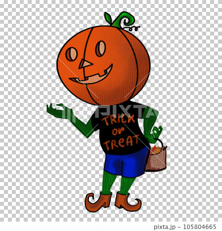The jack o lantern character design for halloween concept The jack o lantern character design for halloween concept 105804665