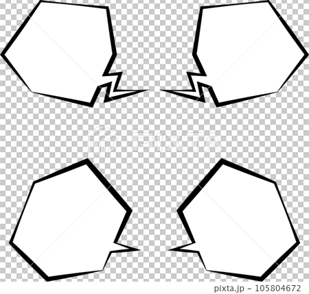 4個隨機角度氣球套裝_白色油漆+黑色邊框 105804672