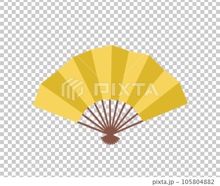 Illustration of a simple golden fan 105804882