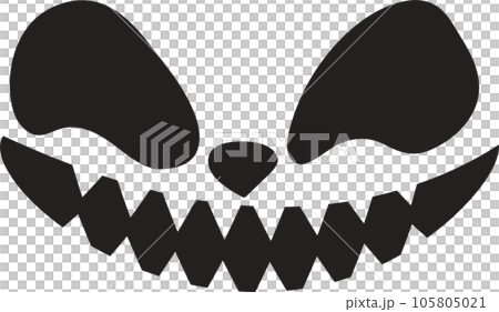The jack o lantern face for halloween content - Stock Illustration ...