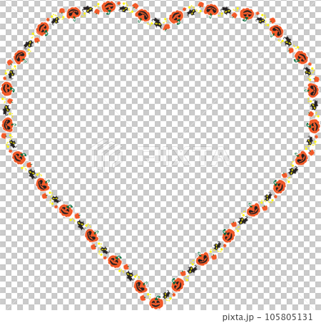 The jack o lantern pumpkin Boarder line for halloween content 105805131