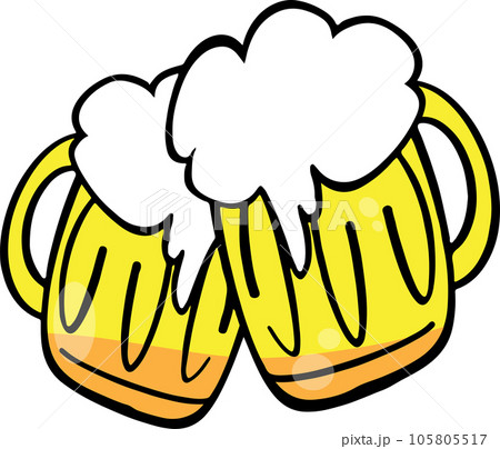 The beer in glass for drinks concept 105805517