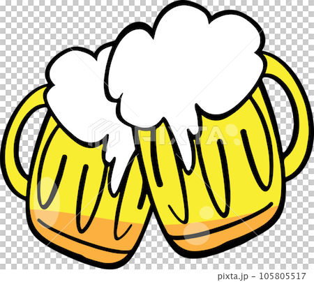 The beer in glass for drinks concept 105805517